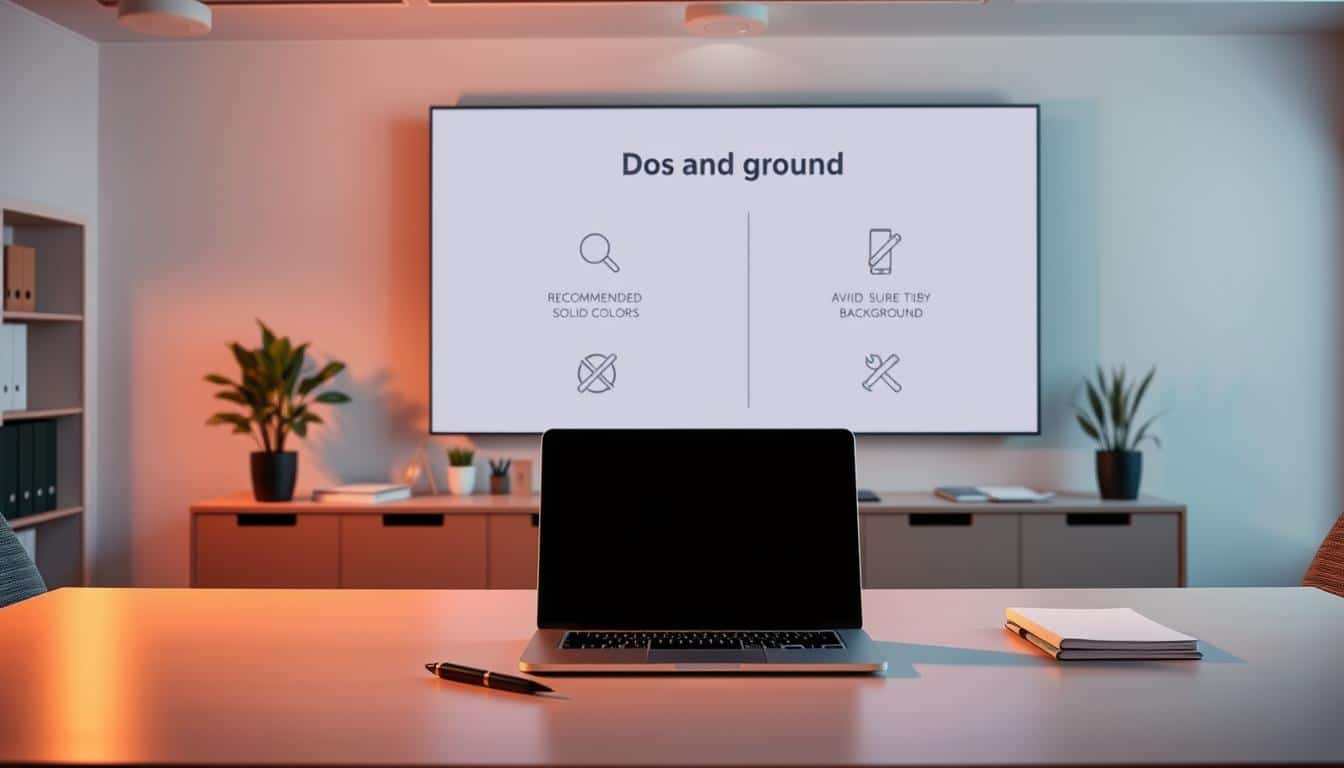 virtual background dos and don'ts